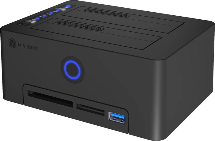 RaidSonic Icy Box Docking- und Klonstation mit Kartenleser IB-1233CL-CR, USB-B 3.0