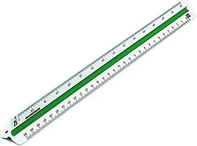 Rumold 150 Dreikantmaßstab 30cm, Architekt 4, weiß