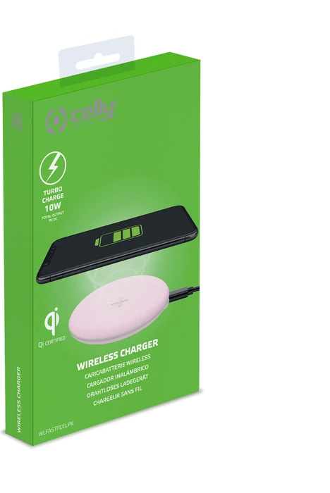 Celly Wireless Fast Charger Feeling pink