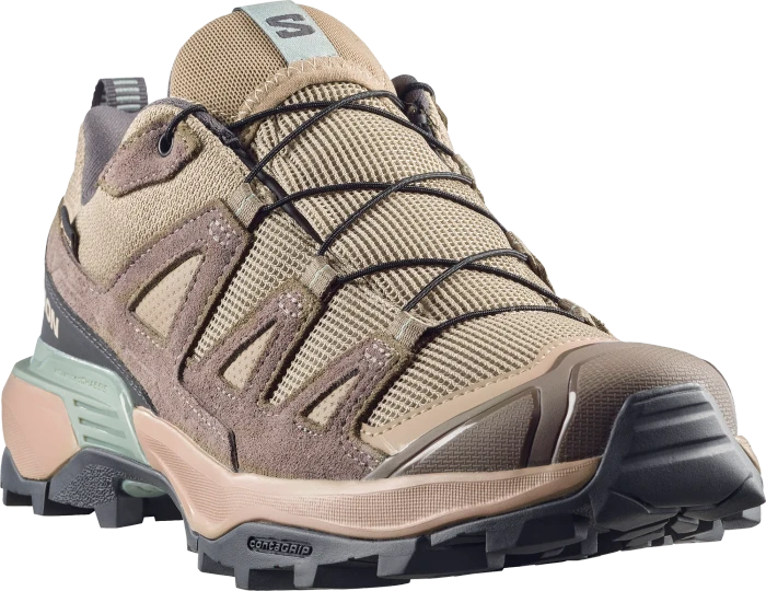 Salomon X Ultra 360 Leather GTX desert tan/iron/green milieu (Damen)