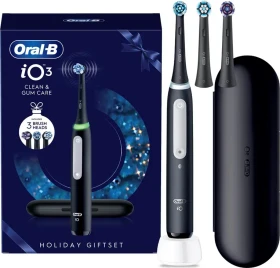 Oral-B iO Series 3 matte black + 3 Aufsteckbürsten + Etui