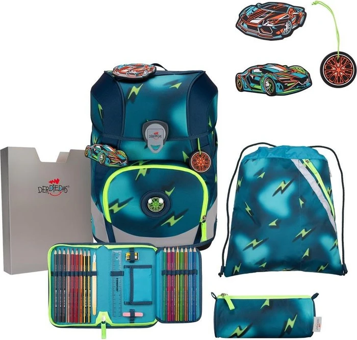 DerDieDas ErgoFlex Tiny Magic Light Schultaschen-Set, 5-tlg.