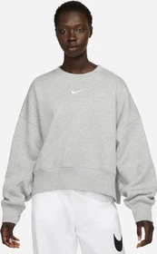 Nike Sportswear Phoenix Fleece Over-Oversized Sweatshirt dark grey heather/sail