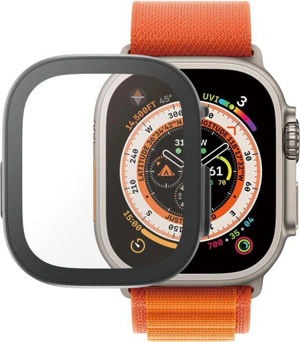 PanzerGlass Screen Protector Full Body D3O für Apple Watch (49mm) schwarz