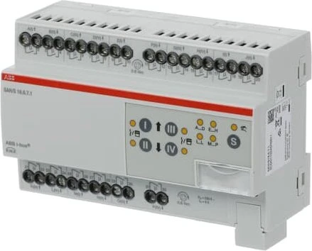 ABB SAH/S16.6.7.1 Schalt-/Jalousieaktor 16-fach, 230V, 6A, 8TE REG, Schaltaktor