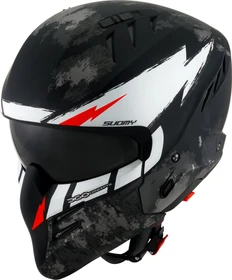 Suomy Armor Hi Volt matt schwarz/weiß/grau