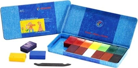 Stockmar Wachsmalblock, 16 Farben
