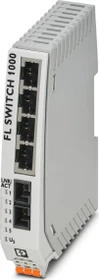 Phoenix Contact FL 1000 Industrial Railmount Switch 1004N-FX SM, 4x RJ-45, 1x SC-Duplex (1085214)