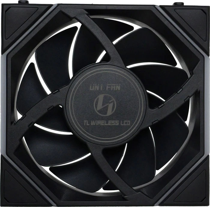 Lian Li Uni Fan TL LCD Wireless 120 RGB, schwarz, LED-Steuerung, 120mm, 3er-Pack