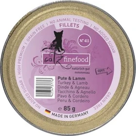 Catz finefood N°, 411 Pute, Huhn & Lamm in Jelly, 1.02kg (12x 85g)