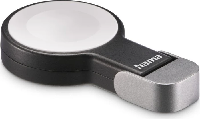 Hama Apple Watch Ladegerät für kabelloses Laden USB-C-Ladestation magnetisch weiß