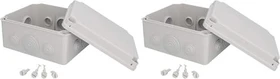 uniTEC AP-FR-Abzweigkasten IP65 175x151x95mm grau
