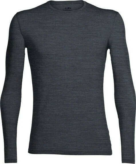 Icebreaker Anatomica Crewe Funktionsshirt langarm jet heather (Herren)