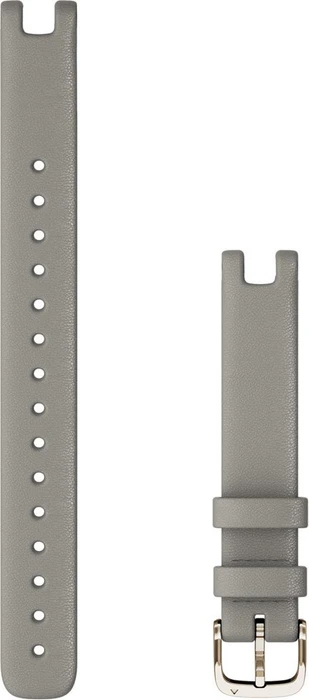 Garmin Ersatzarmband 14mm Leder für Lily Large braloba grey/cream gold