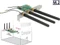 DeLOCK M.2 Key A zu PCIe x1 Adapterkarte mit externen Antennen, PCIe x1 Vorschaubild