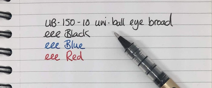 Uni-Ball Eye Broad UB-150-10 Tintenroller (Mine) blau/gold, 5er-Pack