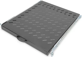 Digitus ausziehbarer Fachboden für Netzwerk- und Serverschränke, 19", schwarz, 800mm Einbautiefe, 1HE