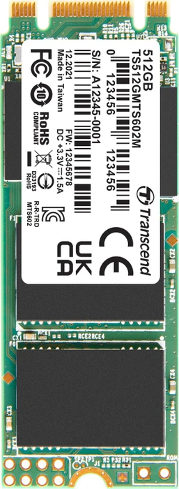 Transcend MTS602M SSD 512GB, M.2 2260 / B-M-Key / SATA 6Gb/s