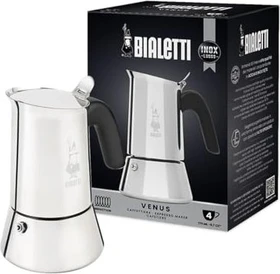 Bialetti New Venus 4 Tassen Espressokanne edelstahl