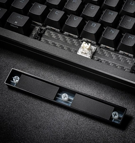 ASUS ROG Azoth Extreme Gaming Keyboard, PBT, hot-swap, ROG NX SNOW, USB/Bluetooth, ND