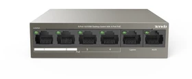 Tenda TEF1100 Desktop Switch, 6x RJ-45, 58W PoE+ (TEF1106P-4-63W)