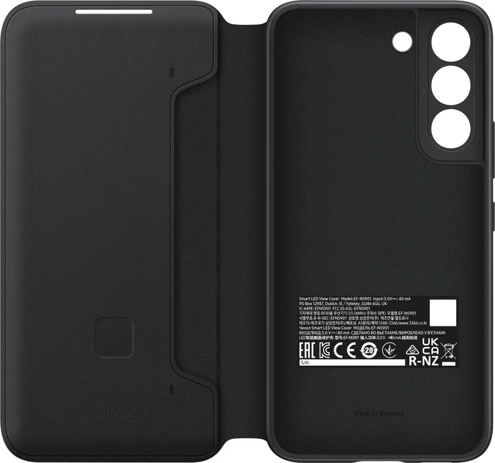 Samsung Smart LED View Cover für Galaxy S22 schwarz