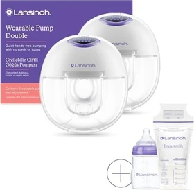 Lansinoh Tragbare Doppel Milchpumpe
