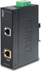 Planet Industrial Railmount Gigabit PoE-Injektor, 2x RJ-45, 30W PoE+ (IPOE-162)