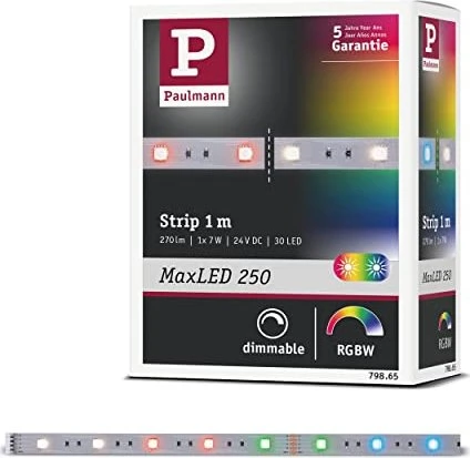 Paulmann MaxLED 250 Strip LED-Streifen 7W RGBW unbeschichtet 1m