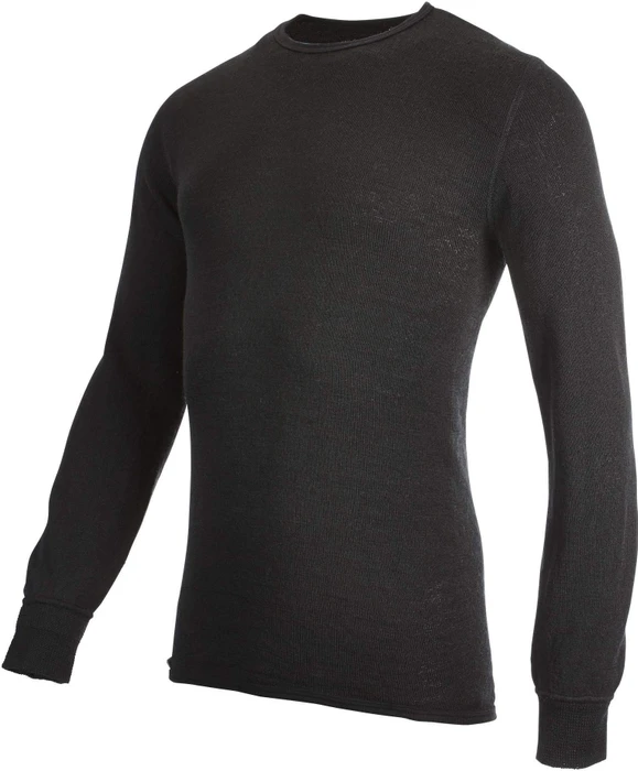 Woolpower Crewneck 200 Funktionsshirt langarm schwarz