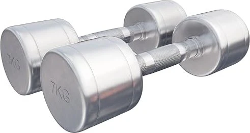 Gorilla Sports Chrom Kurzhantel Set 2x 7kg