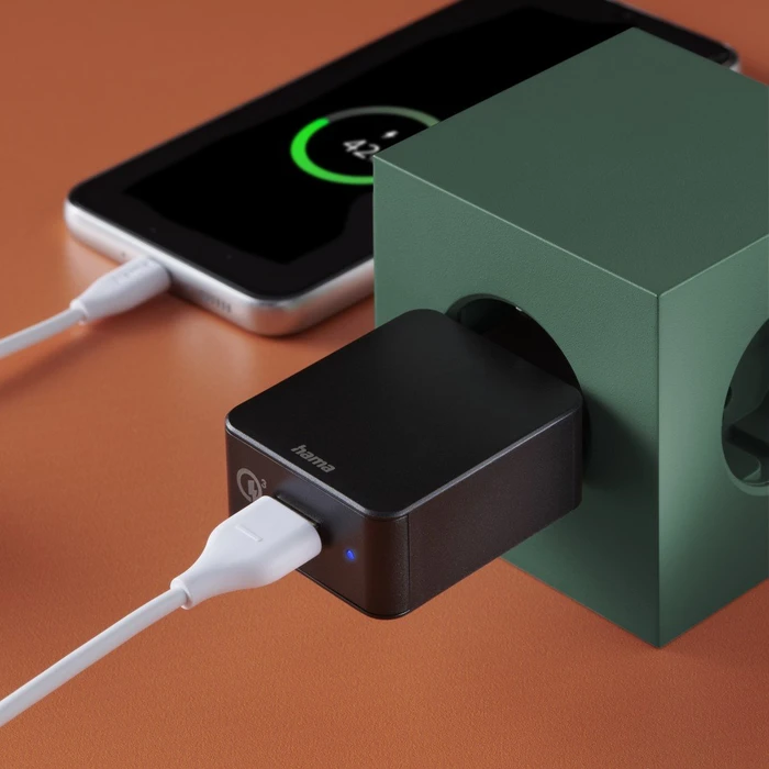 Hama Schnellladegerät Qualcomm Quick Charge 3.0 USB-A 19.5W schwarz