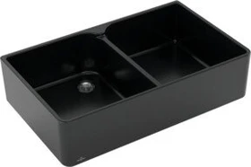Villeroy & Boch Spülstein Doppelspüle pure black
