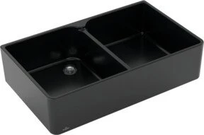 Villeroy & Boch Spülstein Doppelspüle pure black