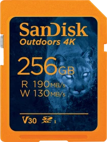 SanDisk Outdoors 4K R190/W130 256GB, UHS-I U3, Class 10