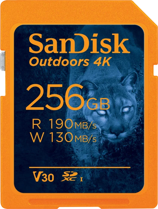 SanDisk Extreme PLUS / Outdoors 4K, SD UHS-I U3, Rev-WV