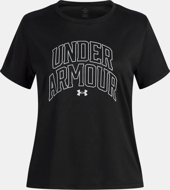 Under Armour Tech Varsity Graphic Funktionsshirt kurzarm schwarz/weiß (Junior)