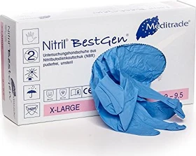 Meditrade Nitril BestGen Einweghandschuhe S, 100 Stück