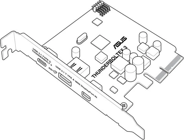 ASUS ThunderboltEX 3, PCIe 3.0 x4