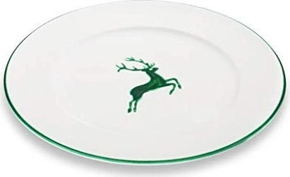 Gmundner Keramik Grüner Hirsch Speiseteller Gourmet 29cm