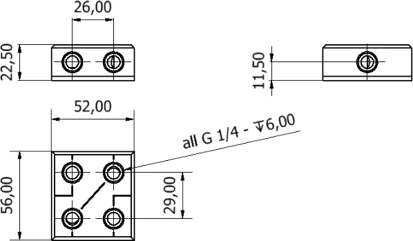 Alphacool ES Distro Plate C2, Verteilerplatte