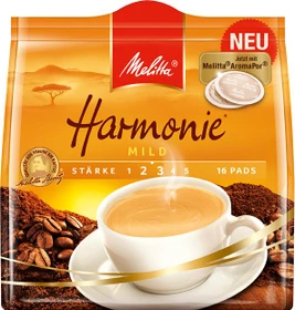 Melitta Café Harmonie mild Kaffeepads, 16 Stück