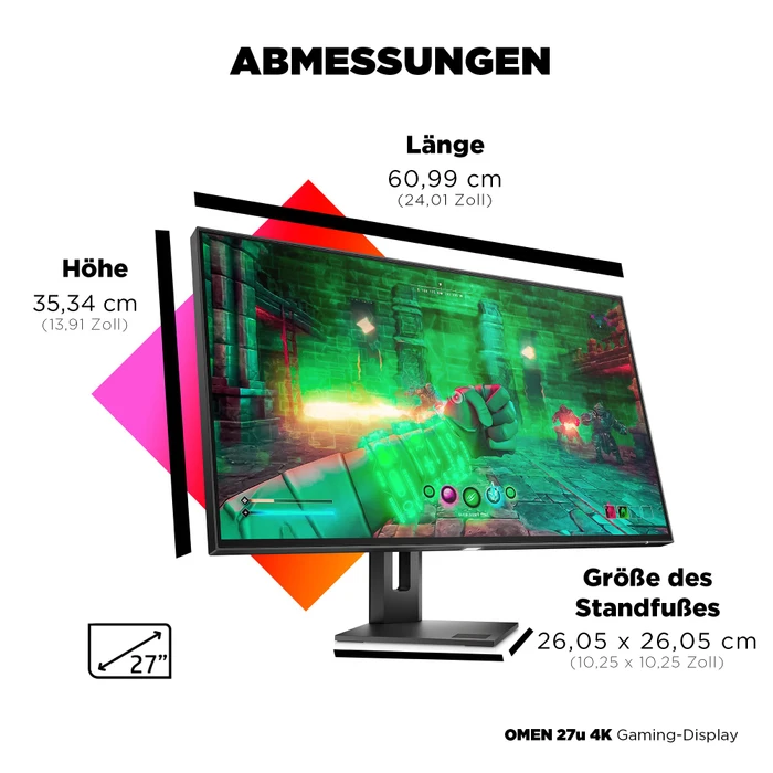 HP Omen 27u, 2 Jahre Garantie, 27"
