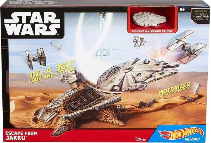 Mattel Hot Wheels - Star Wars - Flucht vom Jakku Raumschiff-Spielset