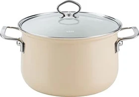 Riess Nouvelle Cappuccino Fleischtopf mit Glasdeckel 24cm 6l