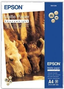 Epson Heavyweight Matt Fotopapier matt weiß, A4, 167g/m², 50 Blatt (S041256)