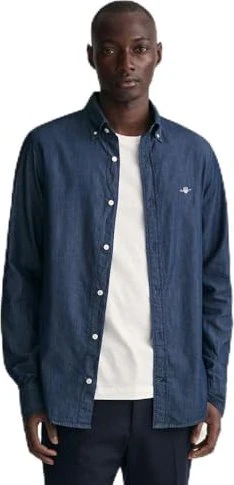 Gant Slim Fit Indigo Hemd langarm dark indigo (Herren)