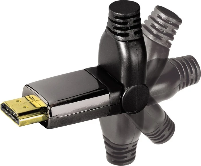 Hama High Speed mit Ethernet HDMI 1.4 Kabel und rotierbarem Stecker schwarz, 1.50m