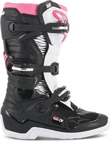 Alpinestars Stella Tech 3 Motorradstiefel schwarz/weiß/rosa