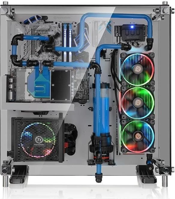 Thermaltake Core P5 Tempered Glass Snow Edition weiß, Glasfenster